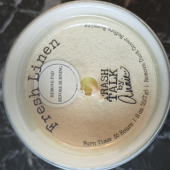 Trash Talk By Annie Jar Candle "Hope This Smells Better",Fresh Linen Scent,8 oz. - Picture 11 of 11